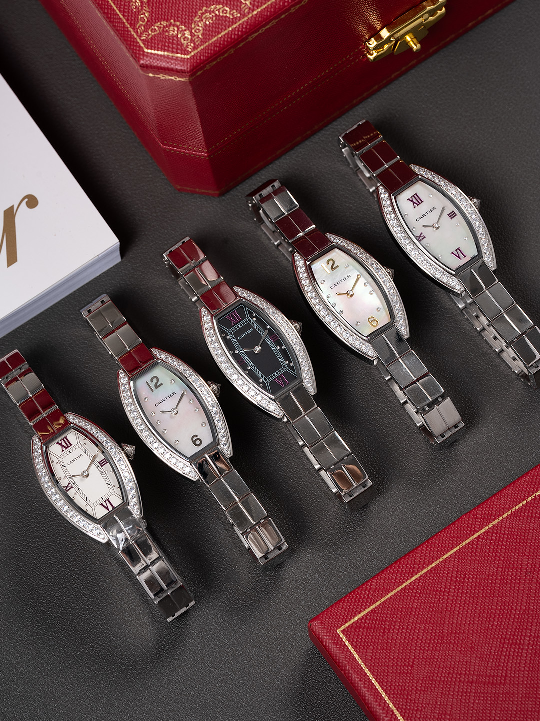 Cartier Style White Watches Watches Watches detail image 6 from source 765675
