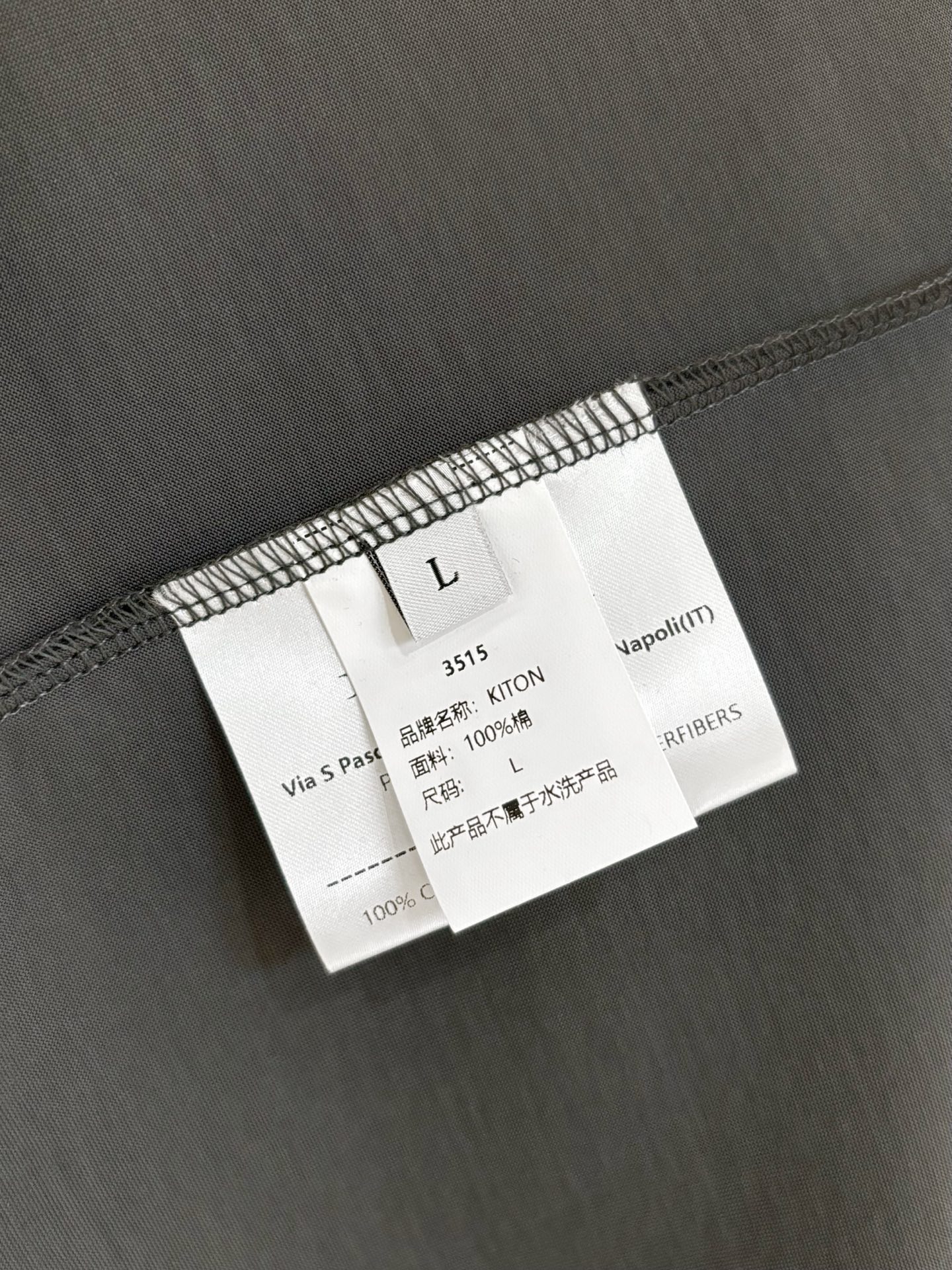  New#
🟥Kiton 奇顿 2025春夏新款男士圆领T恤短袖，冰感爽滑~弹力垂顺纯色圆领短袖T恤，一