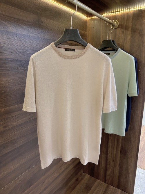 ZILIMARK LP Men's Linen Blend Short Sleeve Knit T-Shirt - Casual Round Neck