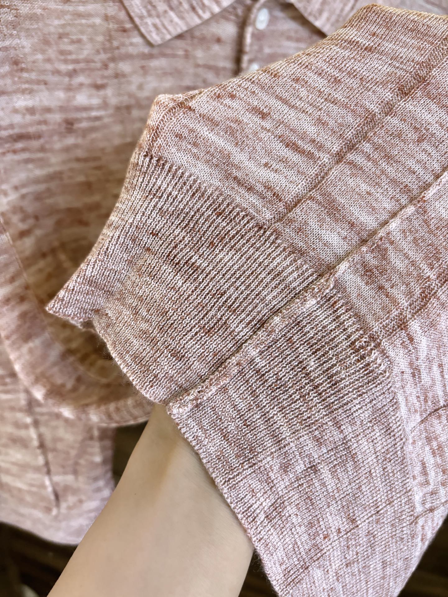 New#🟥lP🆕 老钱！男士万元级质感POLO衫 特定甄选优质53%亚麻47%桑蚕丝精纺纱线立体纹理翻领