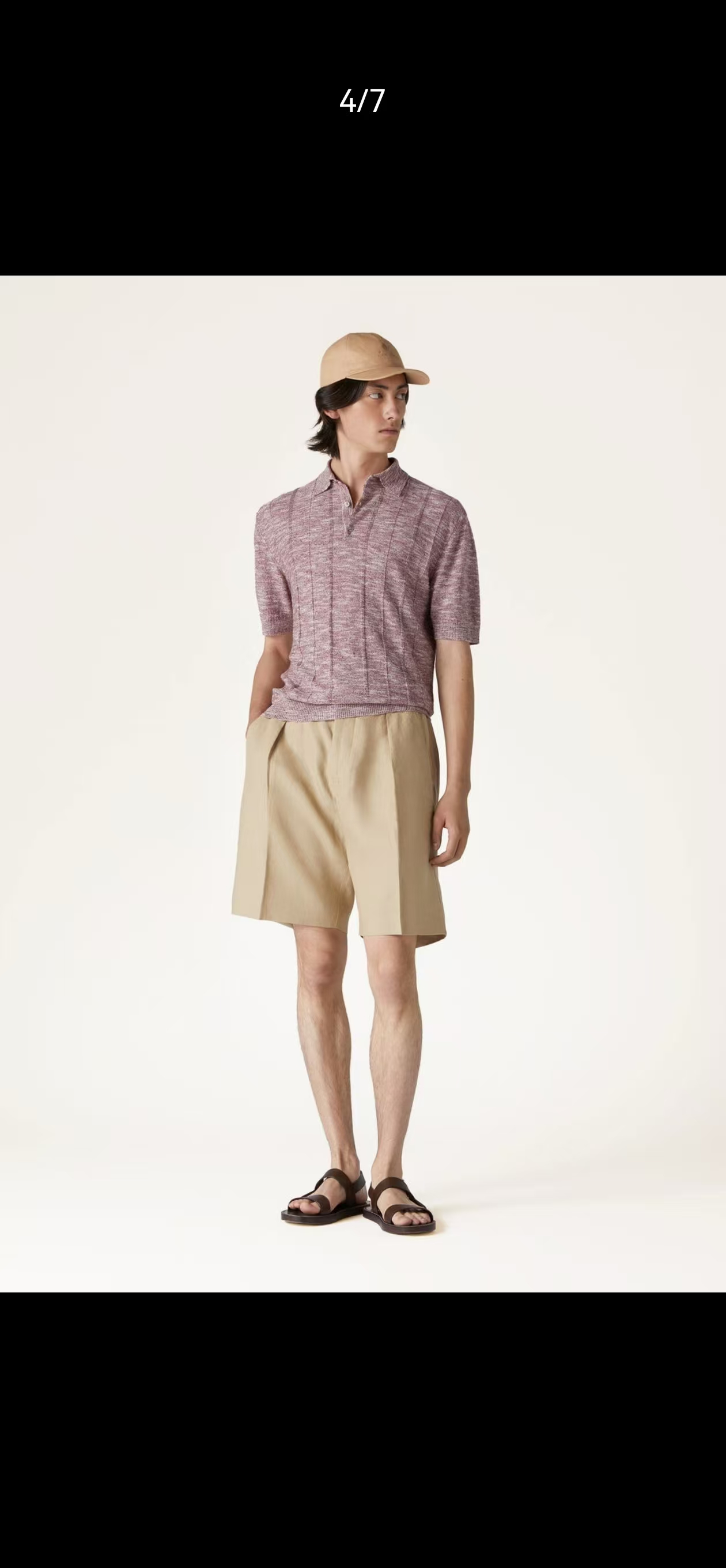 New#🟥lP🆕 老钱！男士万元级质感POLO衫 特定甄选优质53%亚麻47%桑蚕丝精纺纱线立体纹理翻领