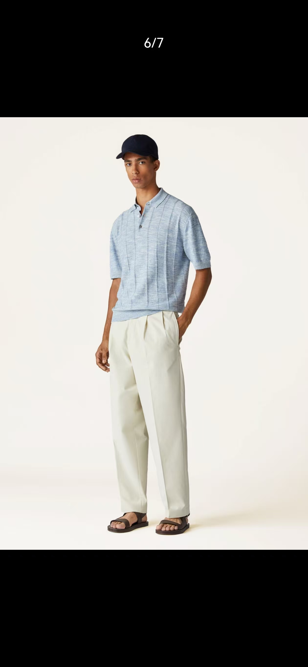 New#🟥lP🆕 老钱！男士万元级质感POLO衫 特定甄选优质53%亚麻47%桑蚕丝精纺纱线立体纹理翻领