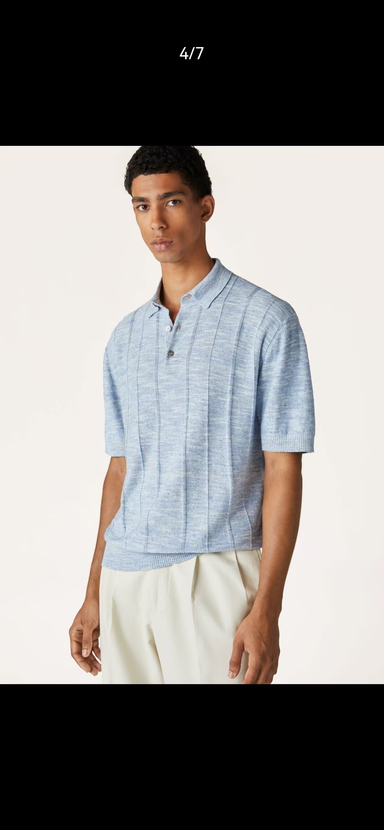 New#🟥lP🆕 老钱！男士万元级质感POLO衫 特定甄选优质53%亚麻47%桑蚕丝精纺纱线立体纹理翻领