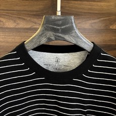 New#🟥Brunello cucinelli 意大利BC 秋季新款经典男士撞色条纹圆领短袖衫。经典条纹 New#🟥Brunello cucinelli 意大利BC 秋季新款经典男士撞色条纹圆领短袖衫。经典条纹