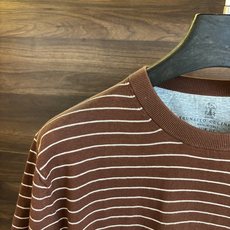 New#🟥Brunello cucinelli 意大利BC 秋季新款经典男士撞色条纹圆领短袖衫。经典条纹 New#🟥Brunello cucinelli 意大利BC 秋季新款经典男士撞色条纹圆领短袖衫。经典条纹