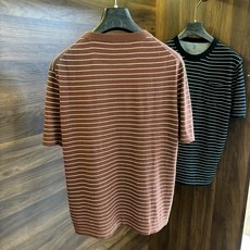 New#🟥Brunello cucinelli 意大利BC 秋季新款经典男士撞色条纹圆领短袖衫。经典条纹 New#🟥Brunello cucinelli 意大利BC 秋季新款经典男士撞色条纹圆领短袖衫。经典条纹