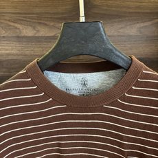 New#🟥Brunello cucinelli 意大利BC 秋季新款经典男士撞色条纹圆领短袖衫。经典条纹 New#🟥Brunello cucinelli 意大利BC 秋季新款经典男士撞色条纹圆领短袖衫。经典条纹