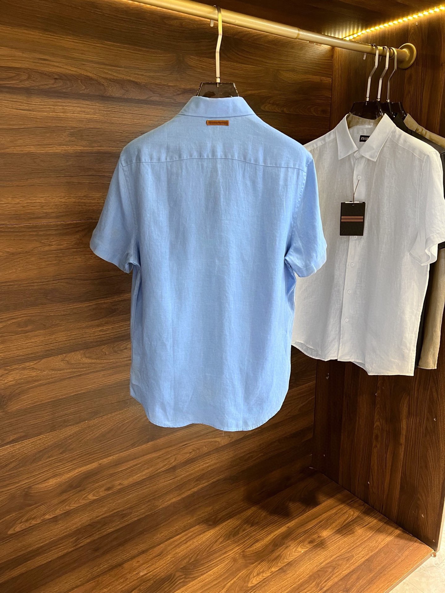 Zegna Linen Short-Sleeve Shirt - Breathable, Lightweight, Casual Style 3 i1751969251282 2079 0 1