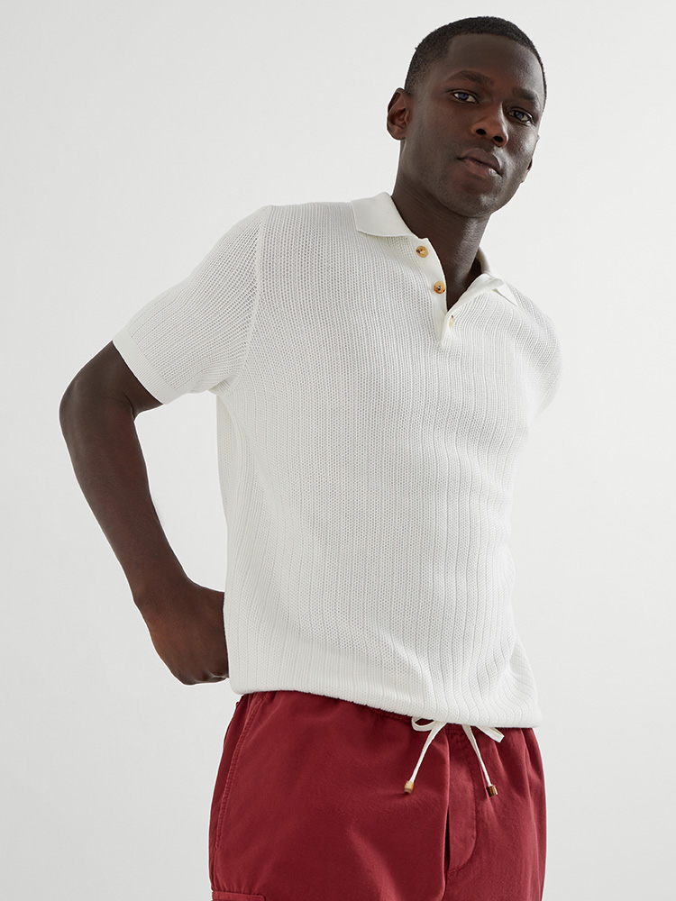 New#🟥Brunello Cucinelli 早秋针织翻领Polo衫，意大利工艺镌刻的优雅时尚，优质的