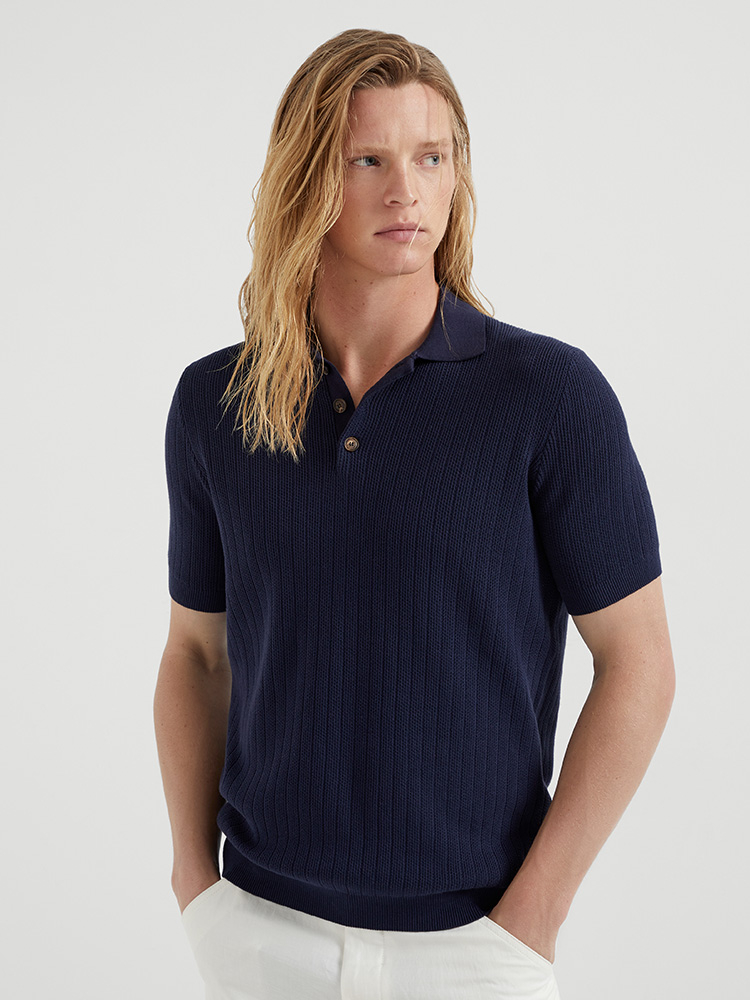 New#🟥Brunello Cucinelli 早秋针织翻领Polo衫，意大利工艺镌刻的优雅时尚，优质的