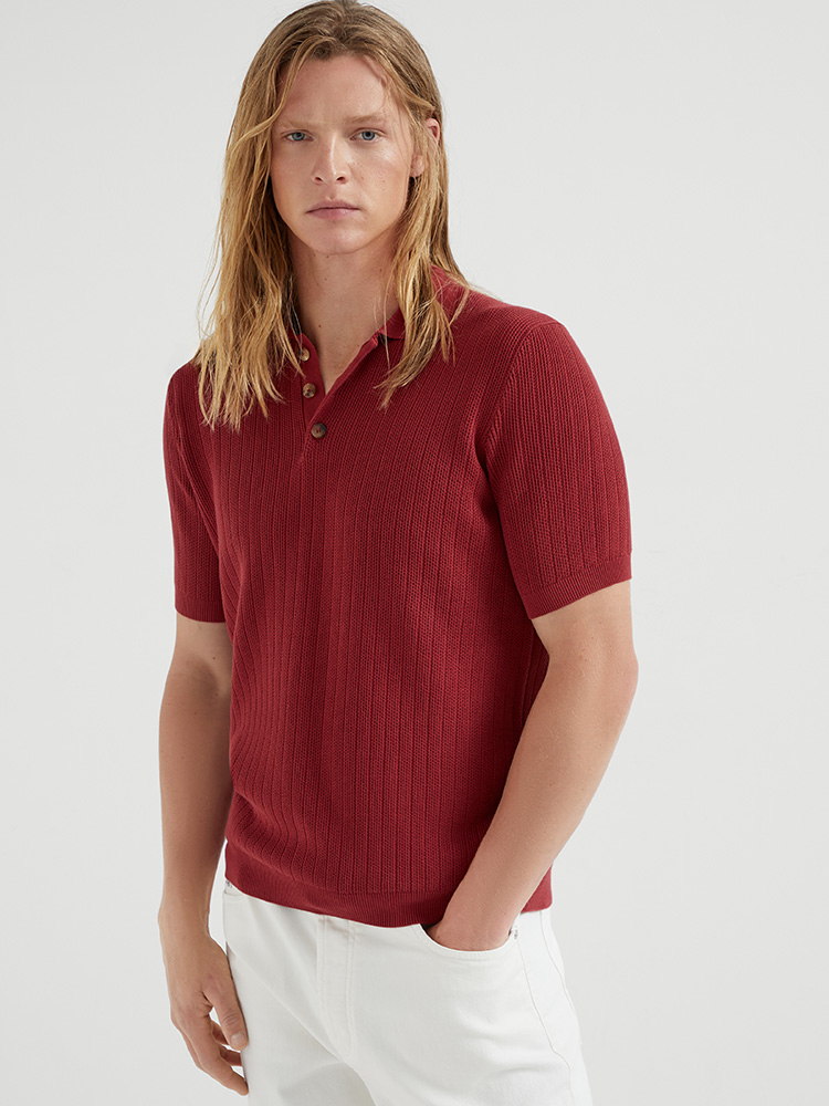 New#🟥Brunello Cucinelli 早秋针织翻领Polo衫，意大利工艺镌刻的优雅时尚，优质的