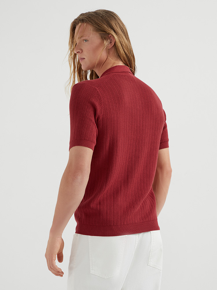 New#🟥Brunello Cucinelli 早秋针织翻领Polo衫，意大利工艺镌刻的优雅时尚，优质的