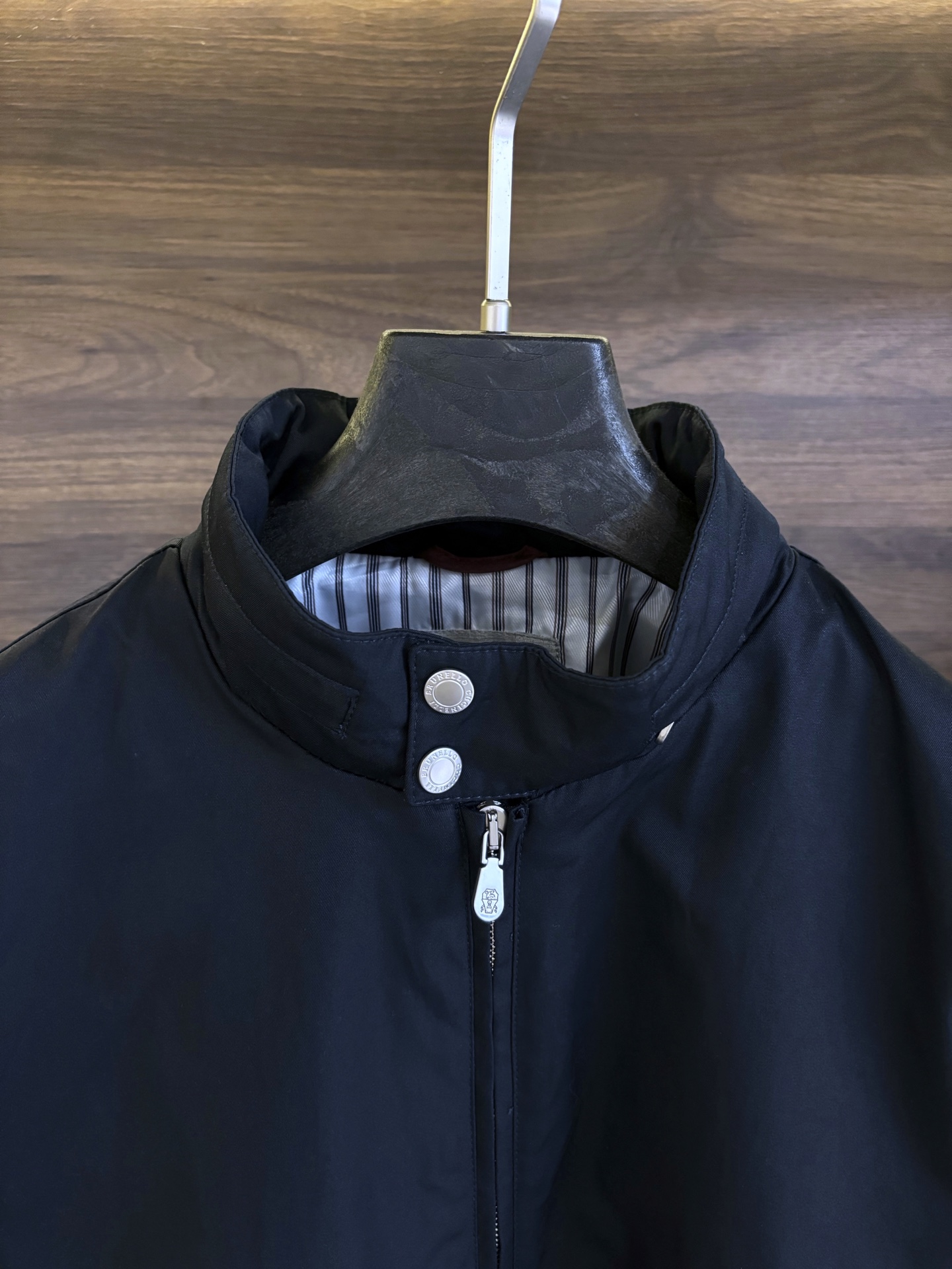 New#🟥 Brunello Cucinelli BC 意大利 老钱风 100%棉立领双扣拉链夹克外套，