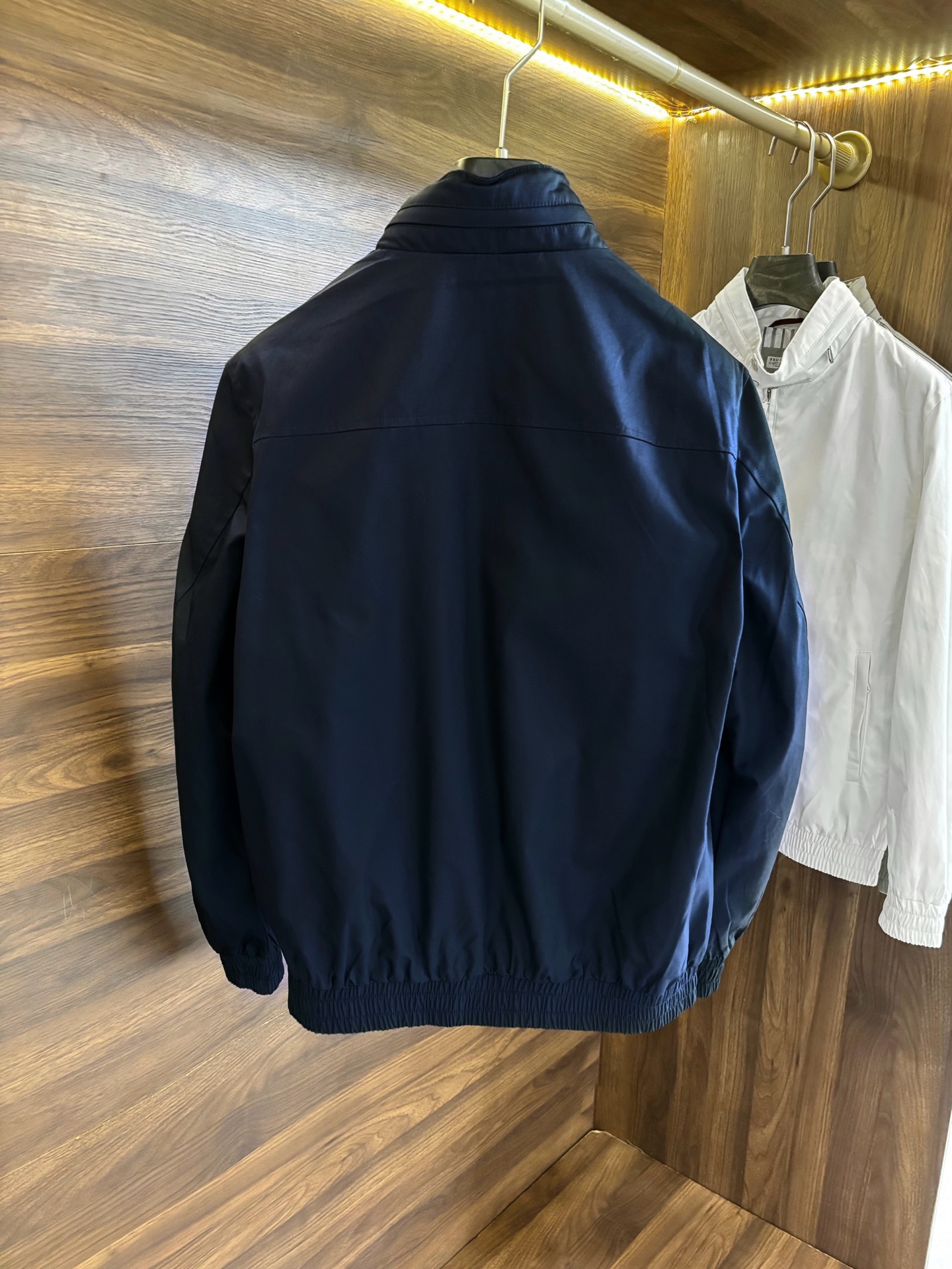 New#🟥 Brunello Cucinelli BC 意大利 老钱风 100%棉立领双扣拉链夹克外套，