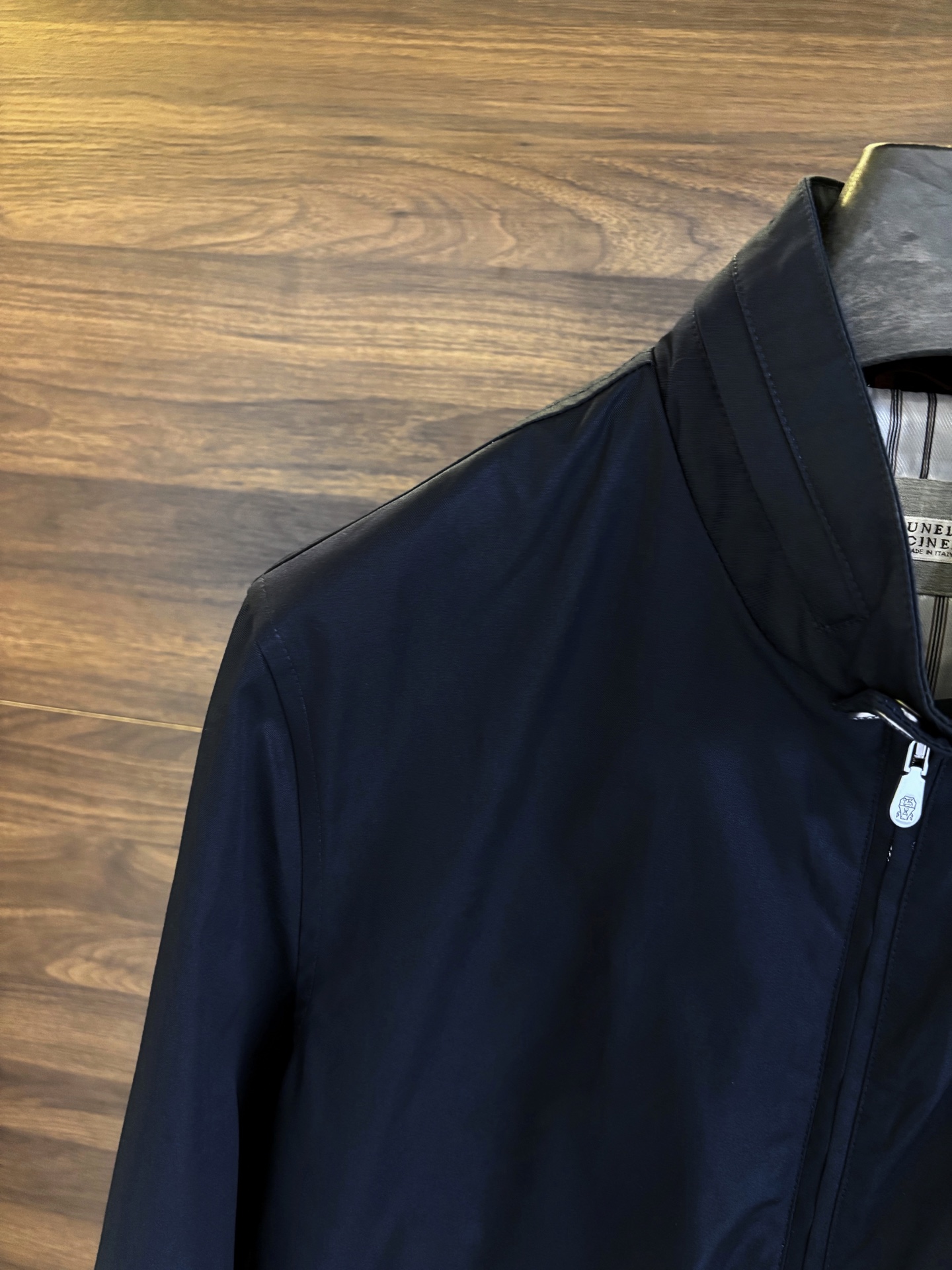 New#🟥 Brunello Cucinelli BC 意大利 老钱风 100%棉立领双扣拉链夹克外套，