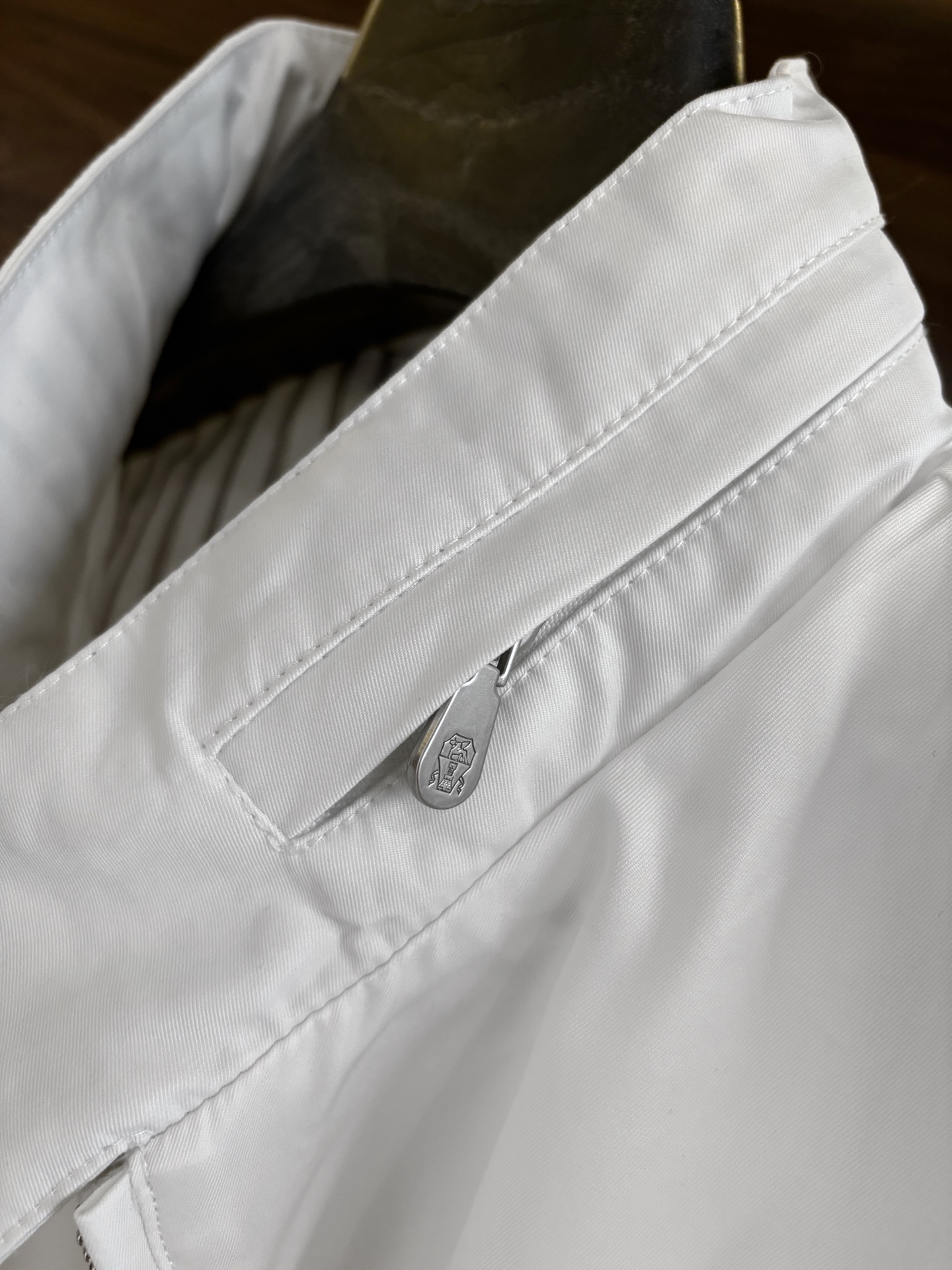 New#🟥 Brunello Cucinelli BC 意大利 老钱风 100%棉立领双扣拉链夹克外套，