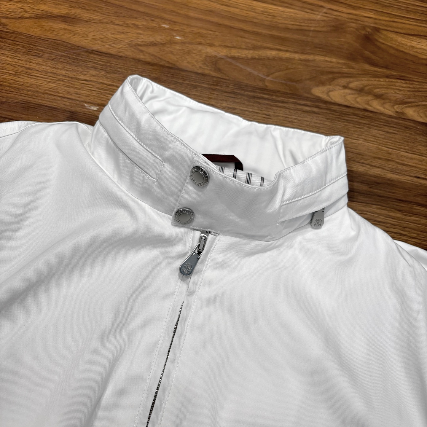 New#🟥 Brunello Cucinelli BC 意大利 老钱风 100%棉立领双扣拉链夹克外套，