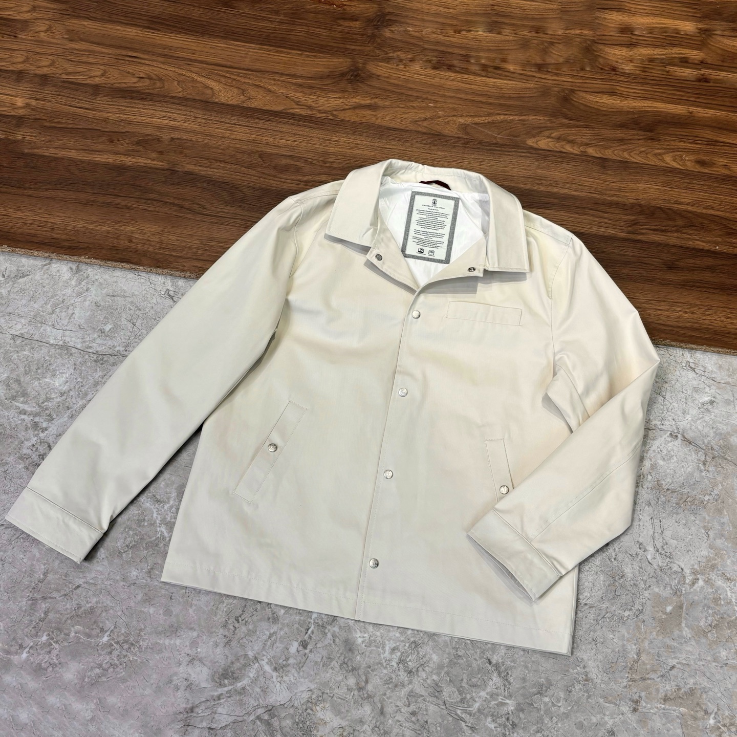 New#🟥 Brunello Cucinelli BC 意大利 老钱风 翻领纽扣夹克外套，专柜最新款意式