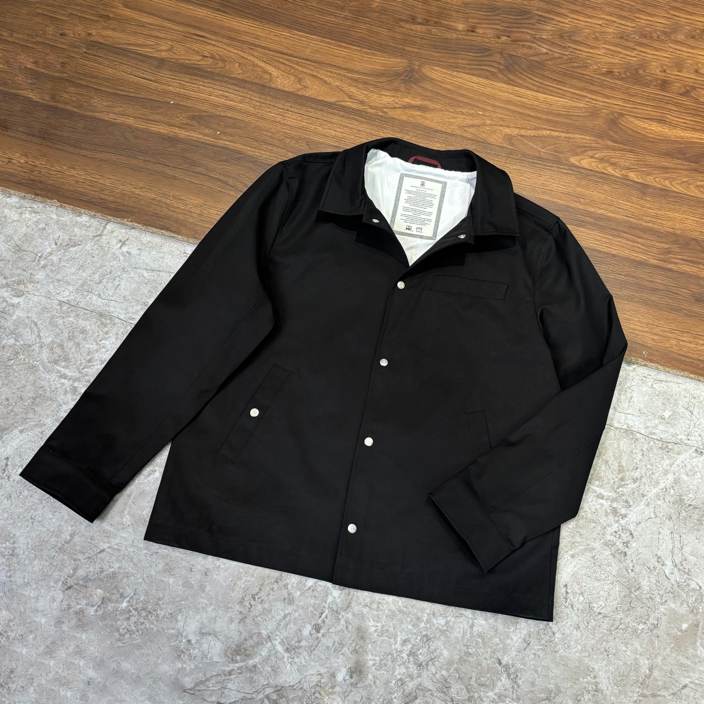 New#🟥 Brunello Cucinelli BC 意大利 老钱风 翻领纽扣夹克外套，专柜最新款意式