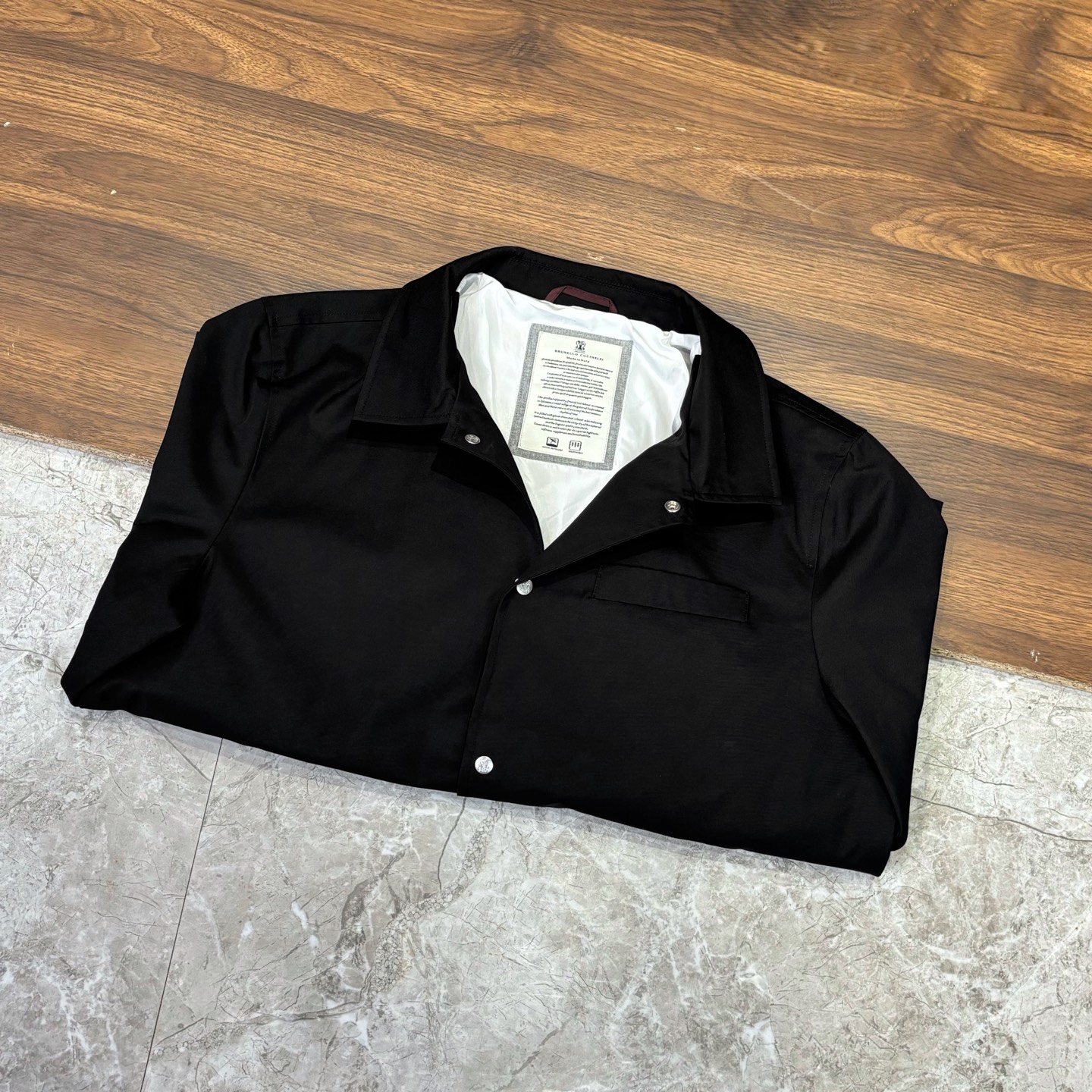 New#🟥 Brunello Cucinelli BC 意大利 老钱风 翻领纽扣夹克外套，专柜最新款意式