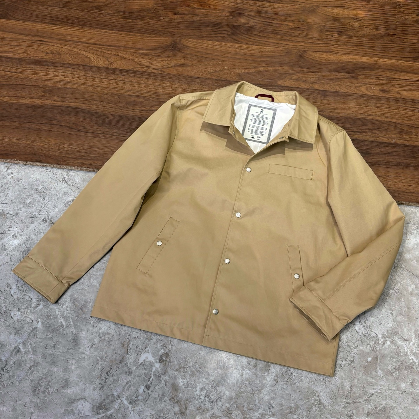New#🟥 Brunello Cucinelli BC 意大利 老钱风 翻领纽扣夹克外套，专柜最新款意式
