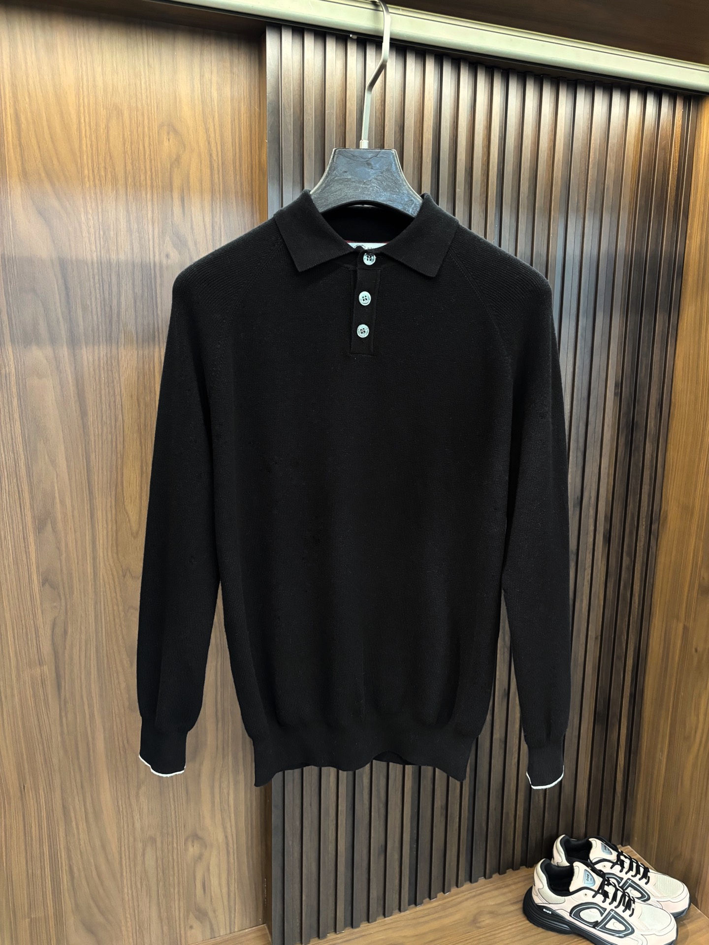 New#🟥Brunello Cuc***lli BC 翻领毛衣，老钱风穿搭 经典翻领针织衫 ，高级松弛感