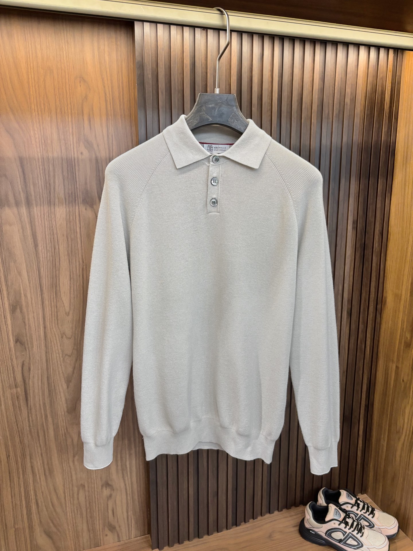 New#🟥Brunello Cuc***lli BC 翻领毛衣，老钱风穿搭 经典翻领针织衫 ，高级松弛感