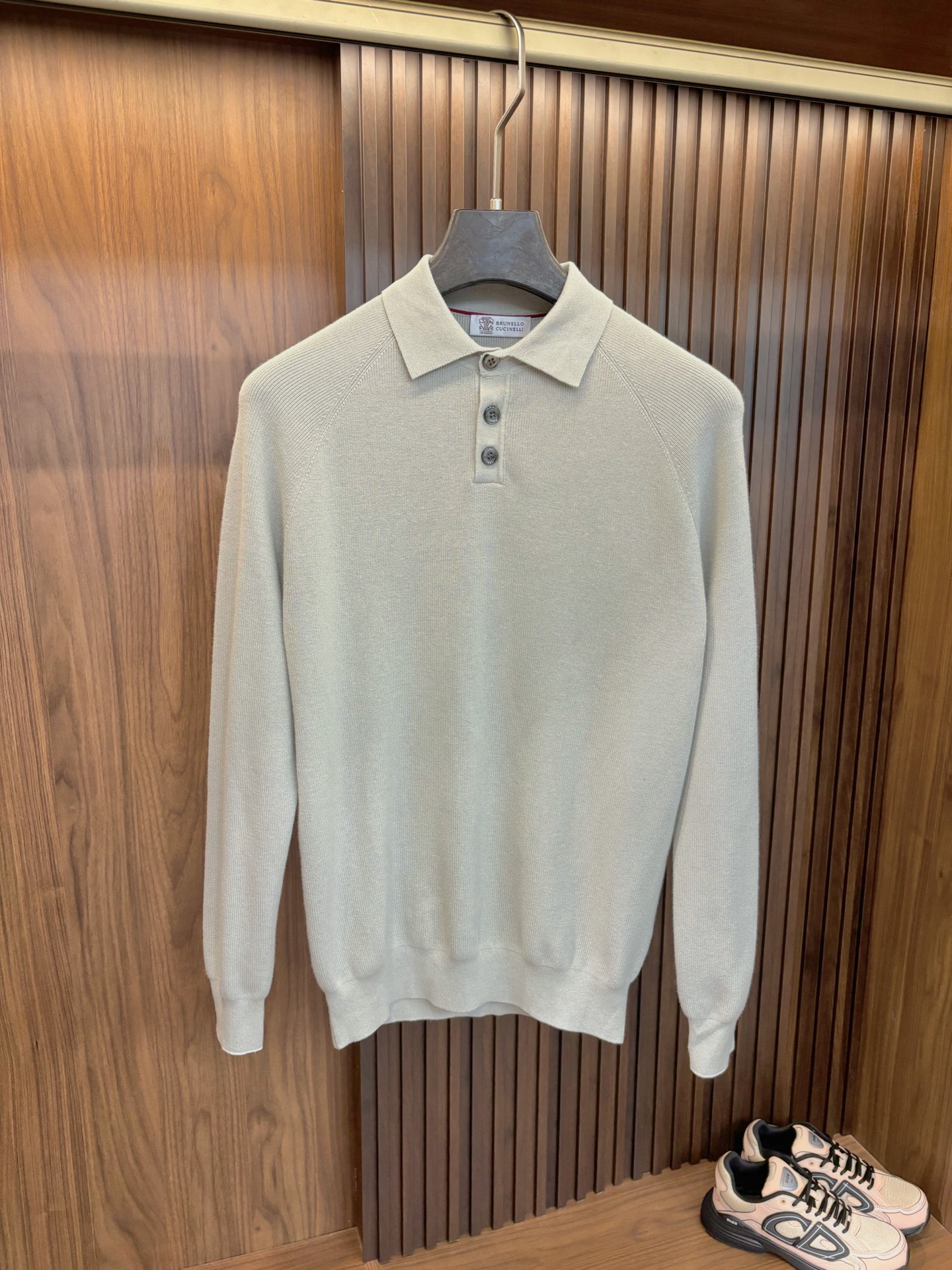 New#🟥Brunello Cuc***lli BC 翻领毛衣，老钱风穿搭 经典翻领针织衫 ，高级松弛感