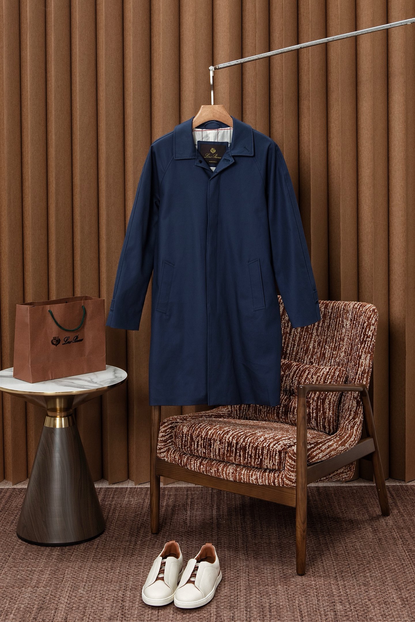 Loro Piana Long Cotton Windbreaker: Stylish, Trendy, and Weather-Resistant