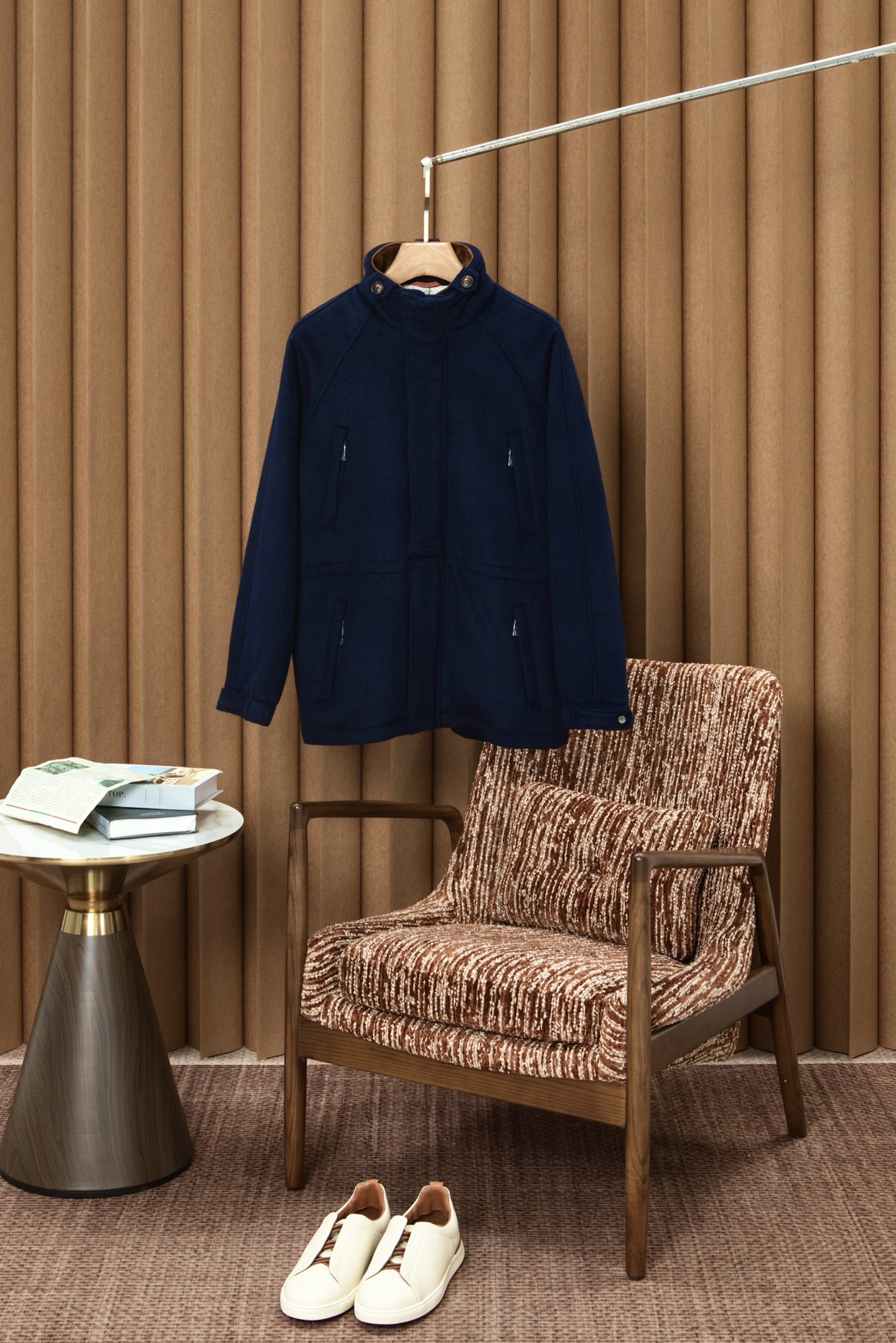 Men's Wool Blend Traveler Jacket - Classic Fit, Functional Design