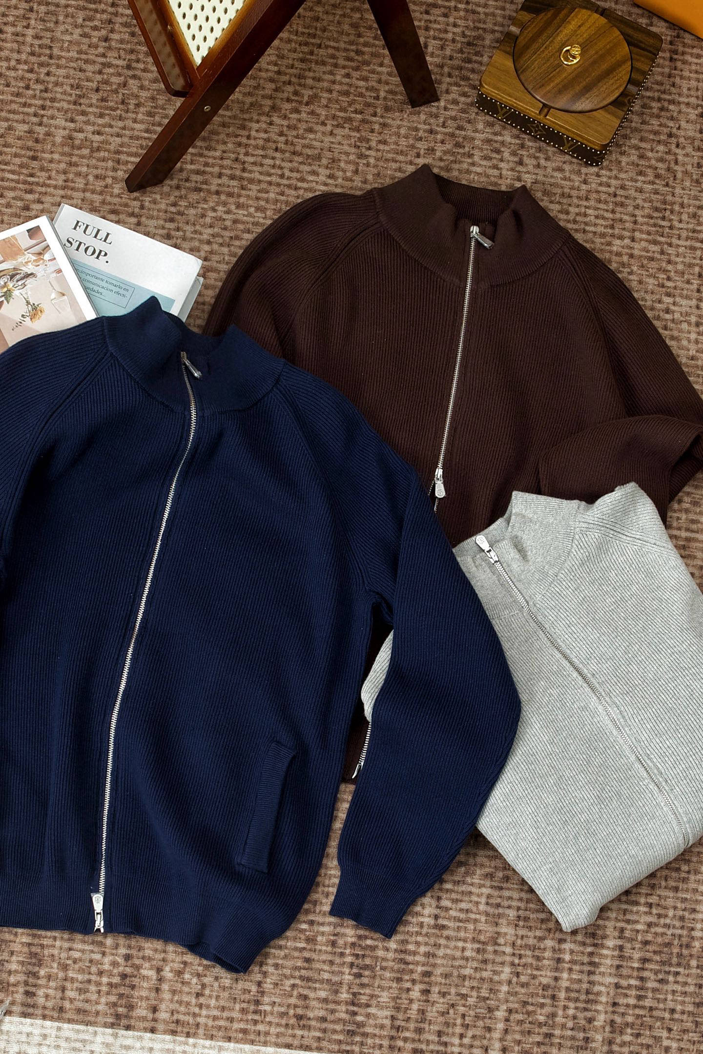 New#🟥Brunello Cucinelli 针织开衫毛衣，100%棉面料轻盈蓬松，带来无与伦比的亲肤