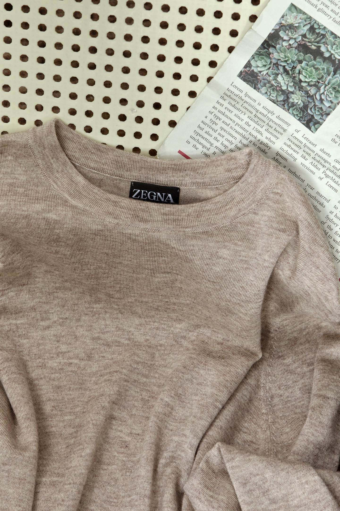 New#🟥ZE 杰家 男士圆领羊毛衫，圆领设计简约经典，而且作为时尚界的“万能公式”，圆领T恤与任何下装