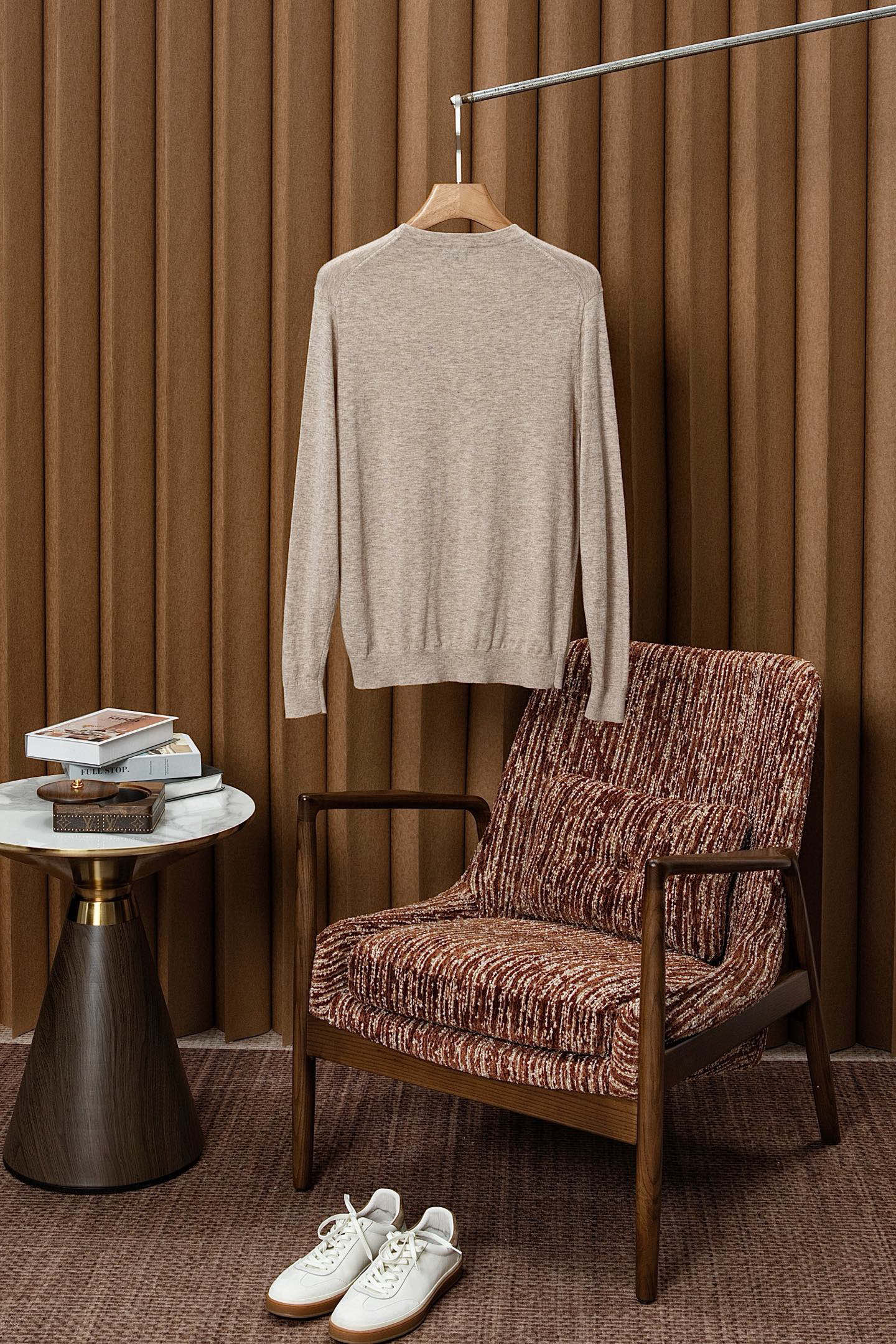 New#🟥ZE 杰家 男士圆领羊毛衫，圆领设计简约经典，而且作为时尚界的“万能公式”，圆领T恤与任何下装