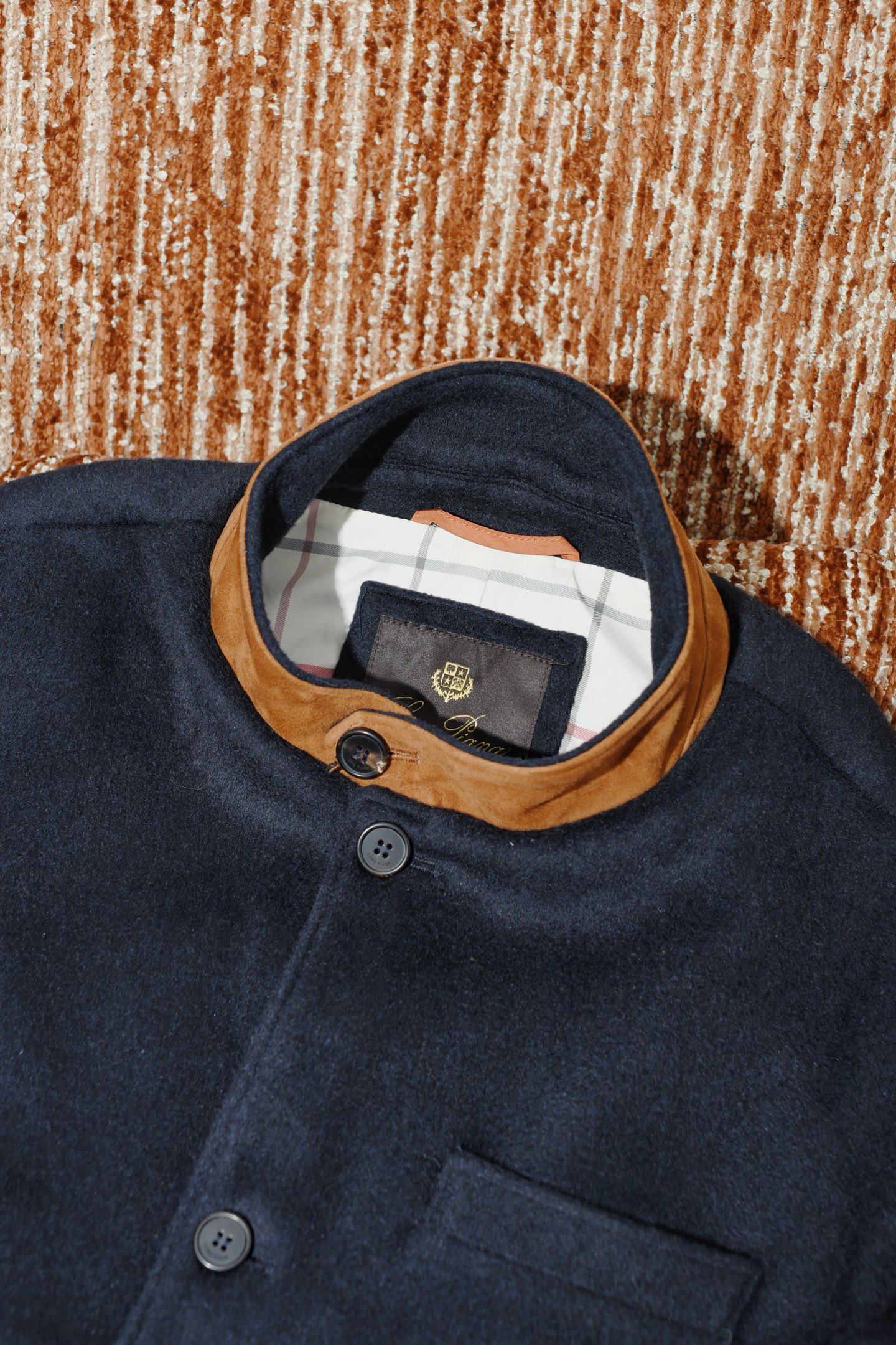 New#🟥lP🆕 诺悠翩雅 臻品羊绒混纺琥珀棕男装夹克外套，黄金配比面料触感与性能的完美平衡。精选20%