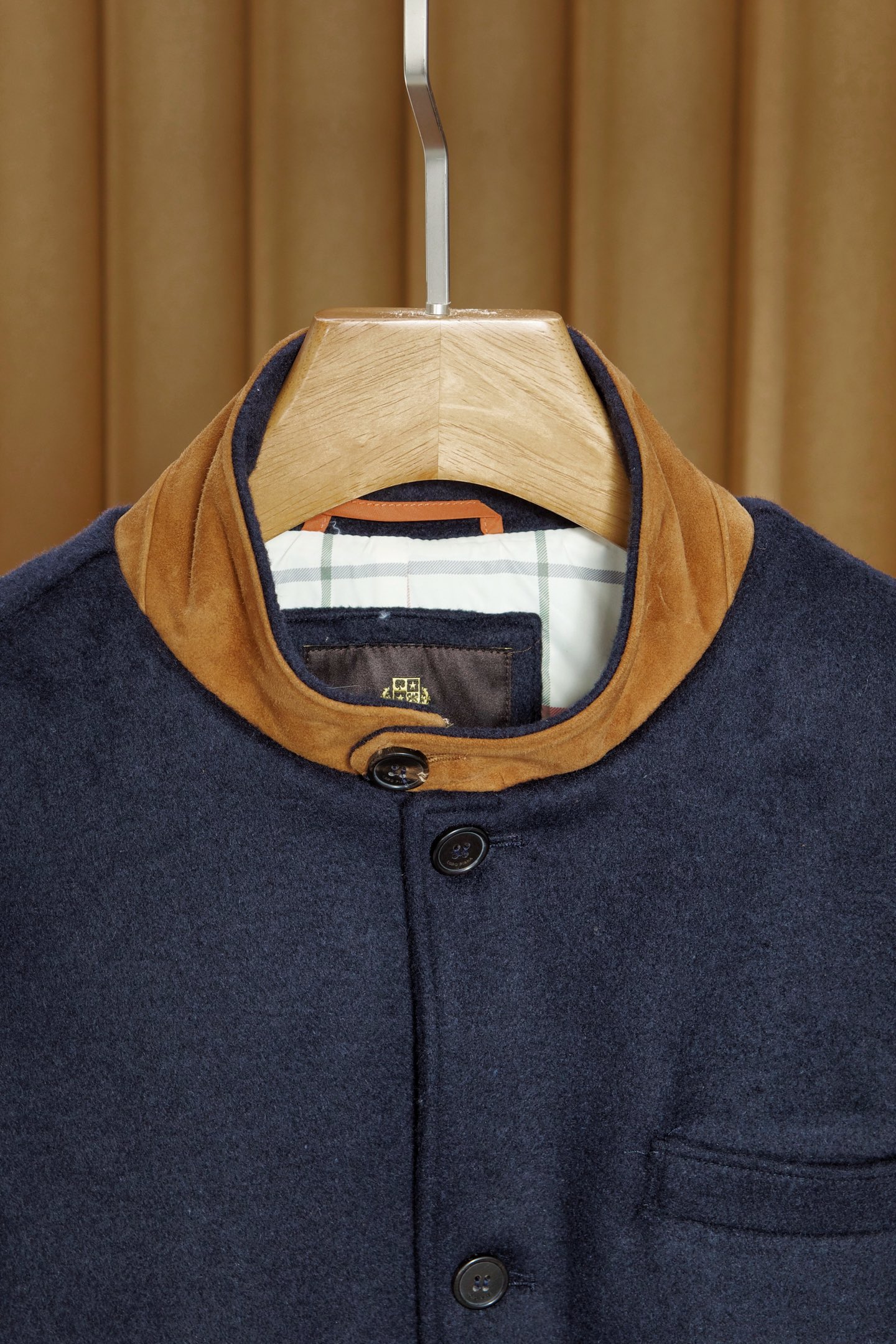 New#🟥lP🆕 诺悠翩雅 臻品羊绒混纺琥珀棕男装夹克外套，黄金配比面料触感与性能的完美平衡。精选20%