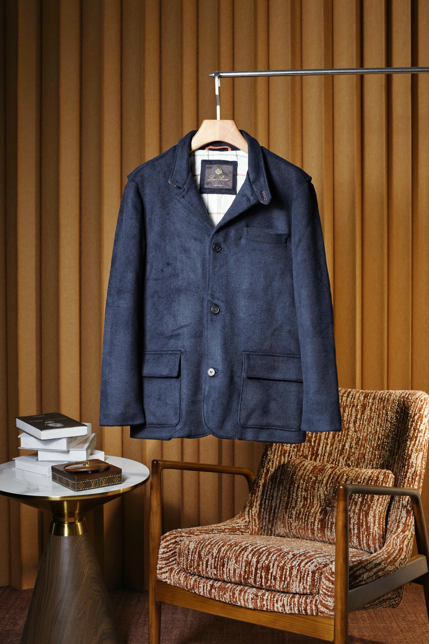 New#🟥lP🆕 诺悠翩雅 臻品羊绒混纺琥珀棕男装夹克外套，黄金配比面料触感与性能的完美平衡。精选20%