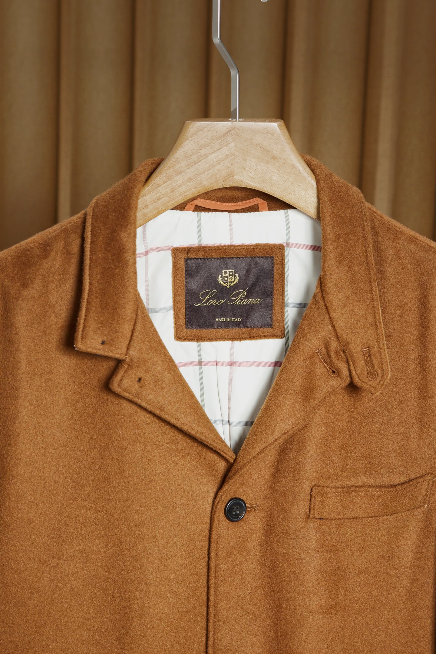 New#🟥lP🆕 诺悠翩雅 臻品羊绒混纺琥珀棕男装夹克外套，黄金配比面料触感与性能的完美平衡。精选20%