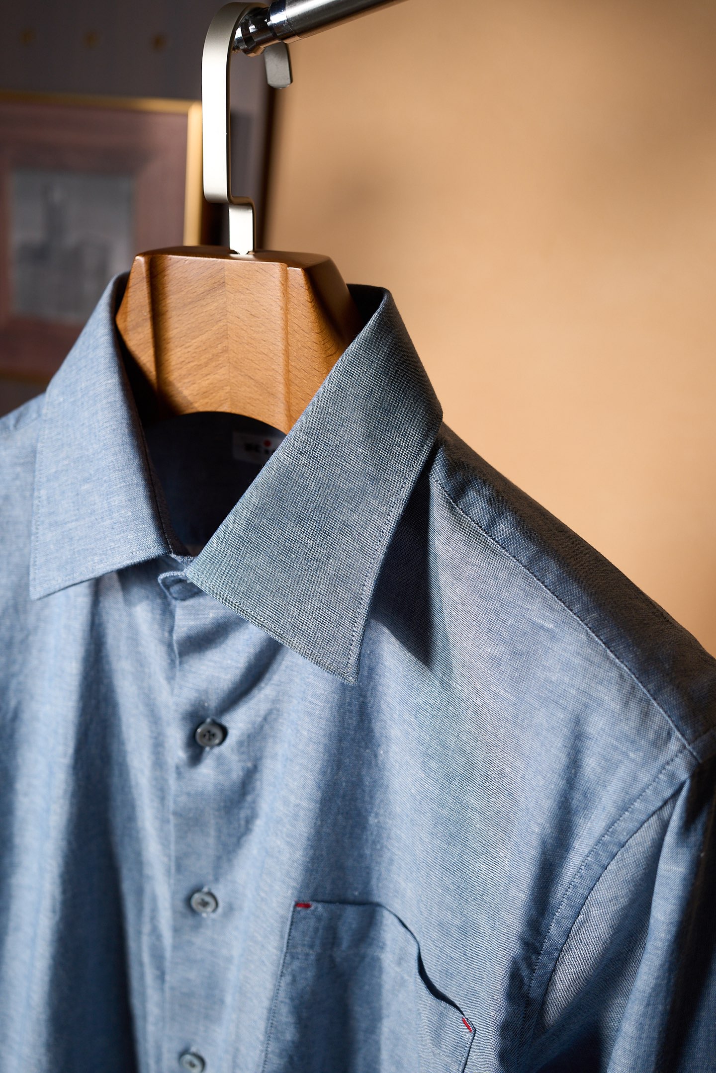 New#🟥Kiton 新款来袭！亚麻衬衫，独家巨献，胸前设计口袋，麻料以其独特的面料特点和休闲自然的风格