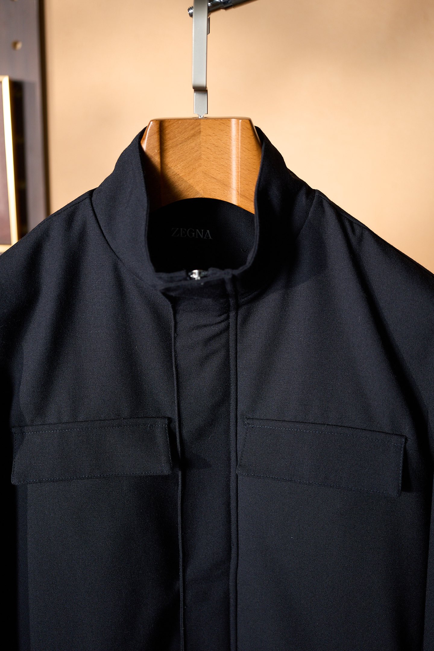 New#🟥ZEGNA 以精研辅料细节，铸就卓越品质风范羊毛中长款高端商务外套，在时尚的领域里，真正的奢华