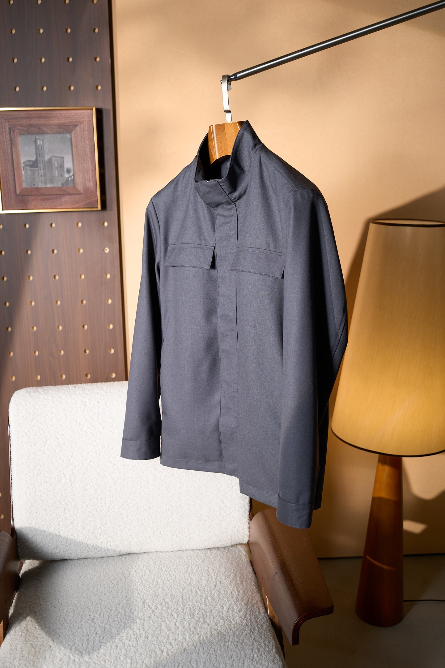 New#🟥ZEGNA 以精研辅料细节，铸就卓越品质风范羊毛中长款高端商务外套，在时尚的领域里，真正的奢华