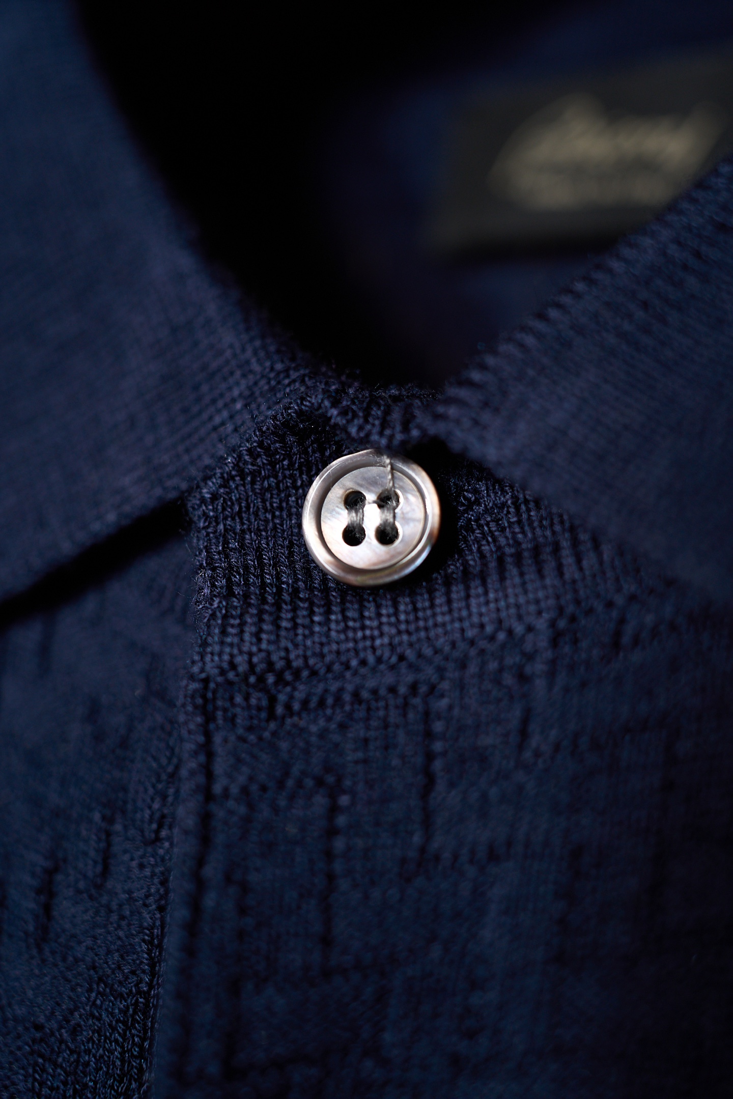 New#🟥Brioni 布里奥尼男士立体提花编织工艺三粒扣设计精选纱线含桑蚕丝翻领短袖针织POLO衫，翻