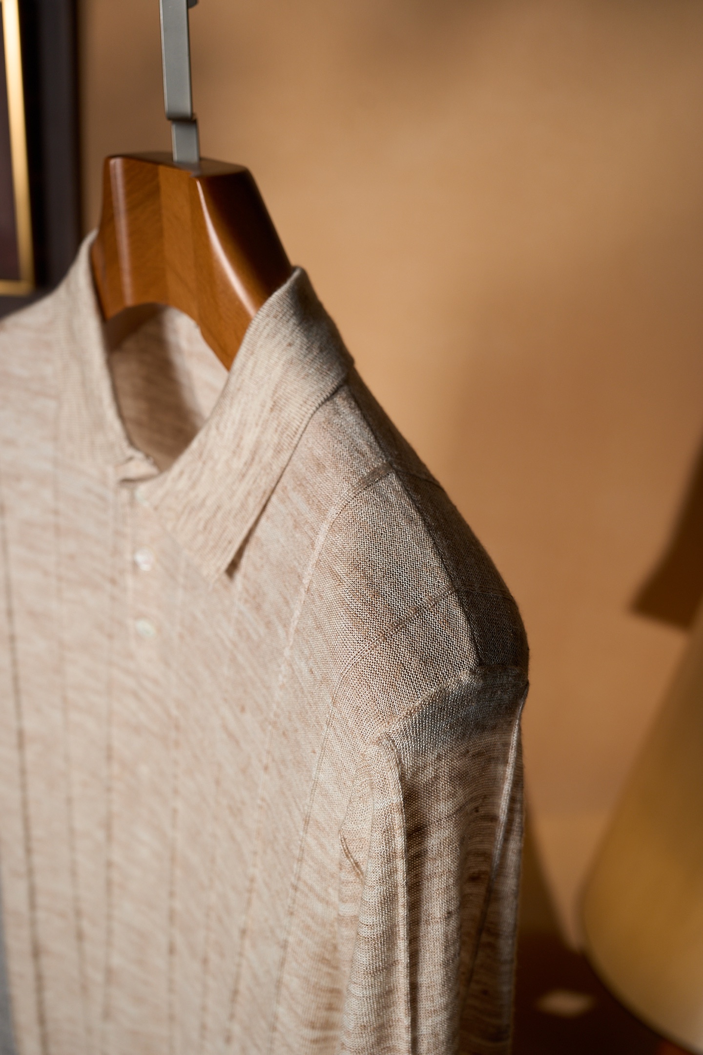 New#🟥Loro piana 老钱！男士万元级质感POLO衫 特定甄选优质53%亚麻47%桑蚕丝精纺纱