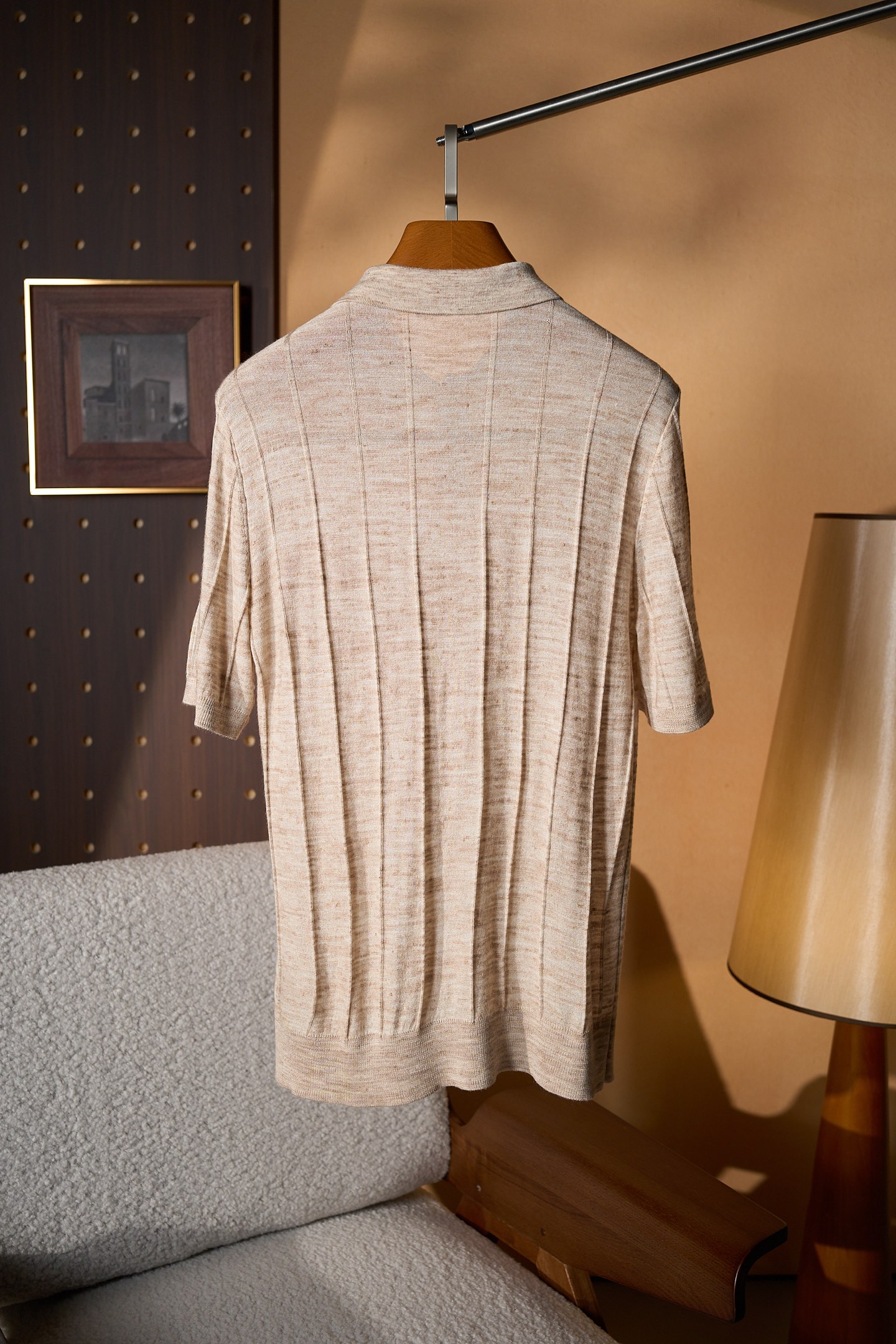 New#🟥Loro piana 老钱！男士万元级质感POLO衫 特定甄选优质53%亚麻47%桑蚕丝精纺纱