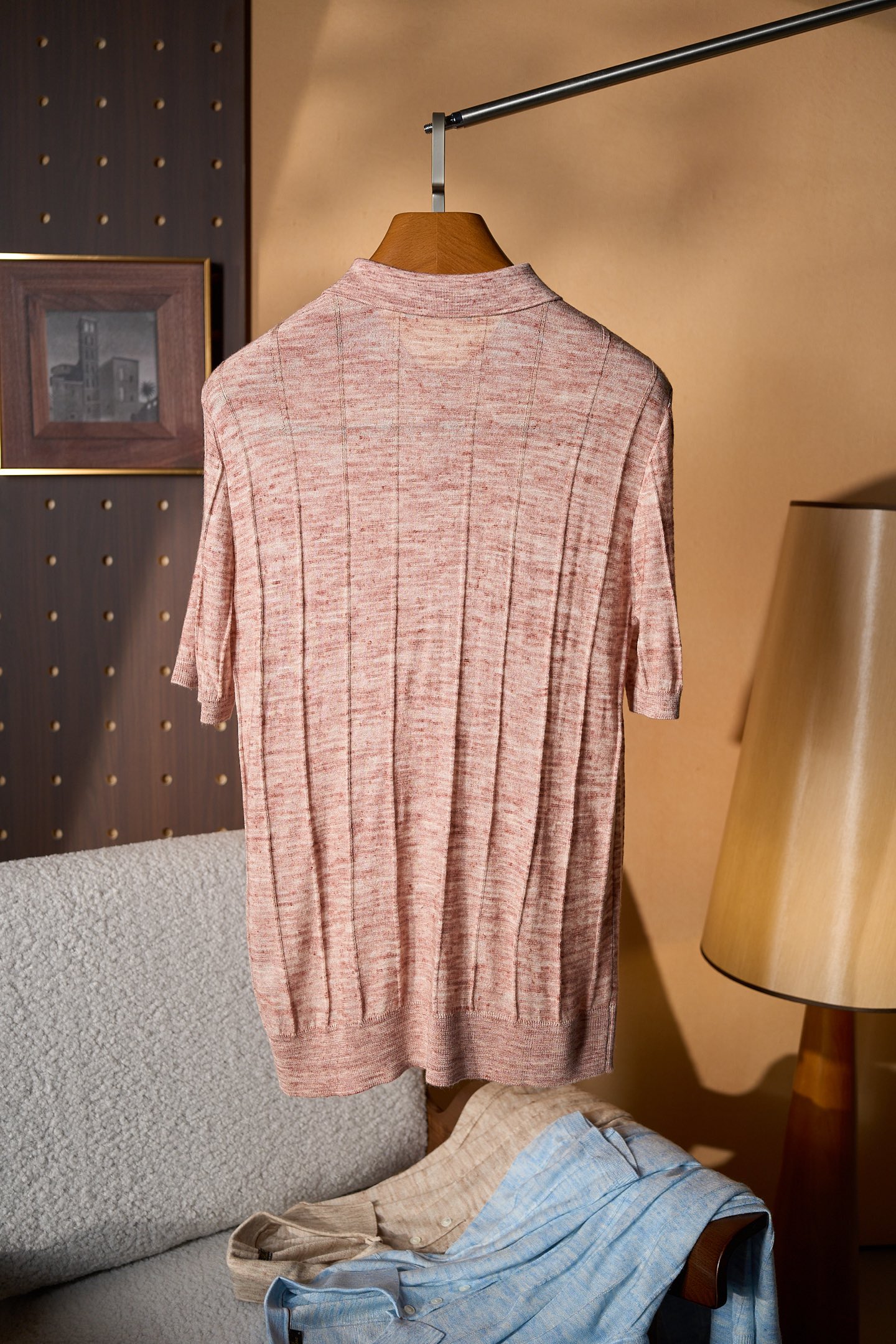 New#🟥Loro piana 老钱！男士万元级质感POLO衫 特定甄选优质53%亚麻47%桑蚕丝精纺纱
