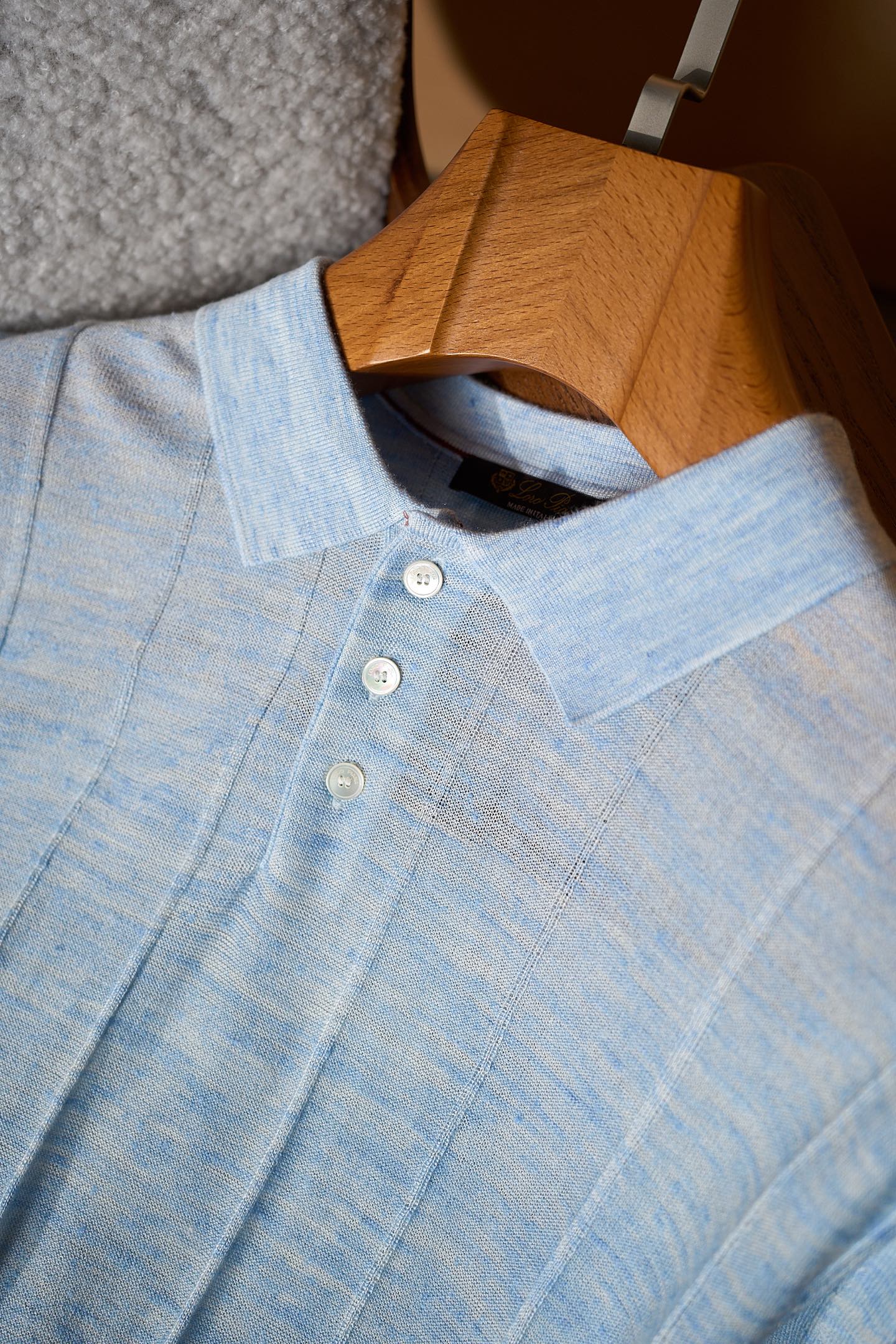 New#🟥Loro piana 老钱！男士万元级质感POLO衫 特定甄选优质53%亚麻47%桑蚕丝精纺纱