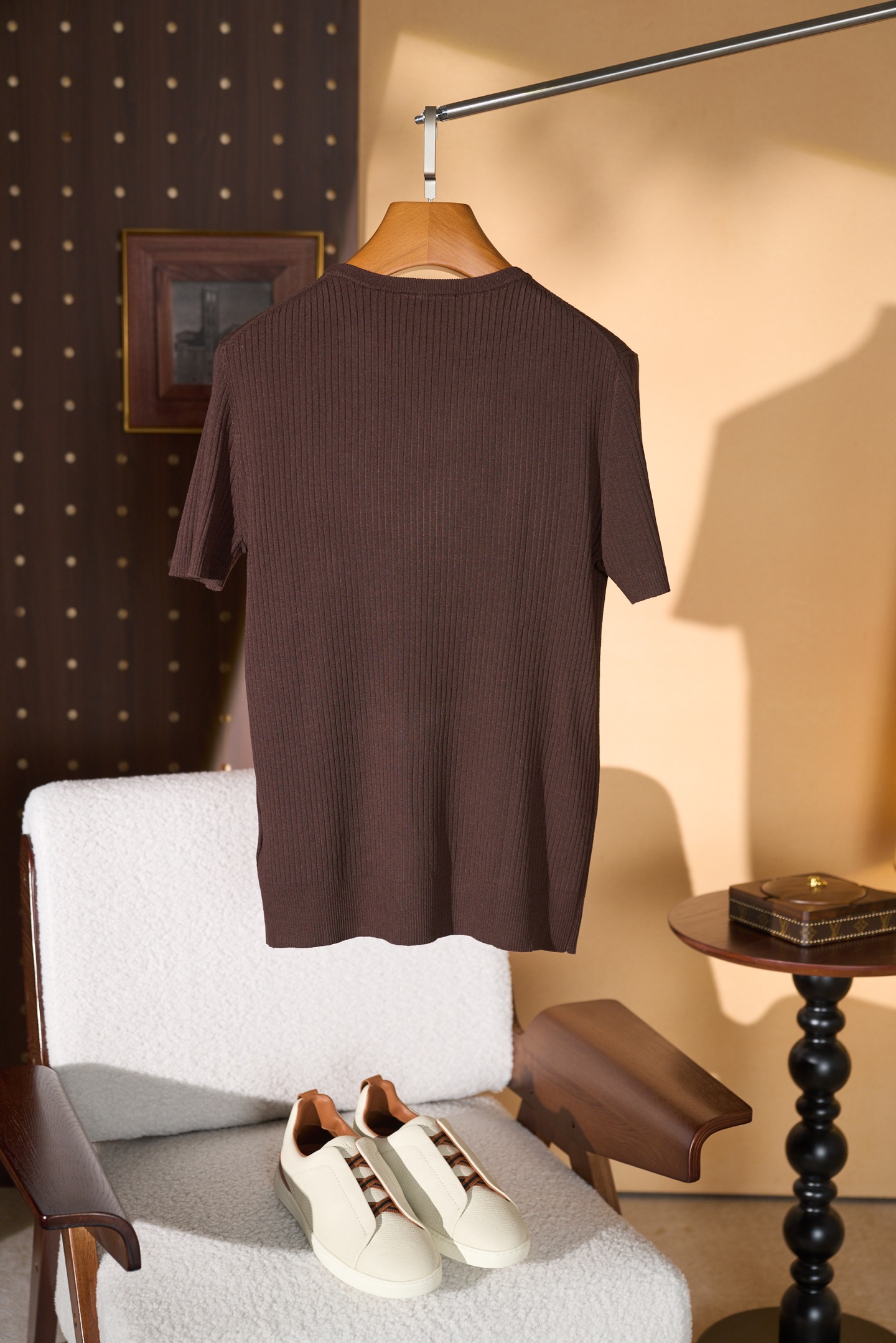 New#🟥Loro piana 诺悠翩雅，新款来袭夏日限定，温柔与雅致交织的宽条圆领针织衫！精选意大利匠