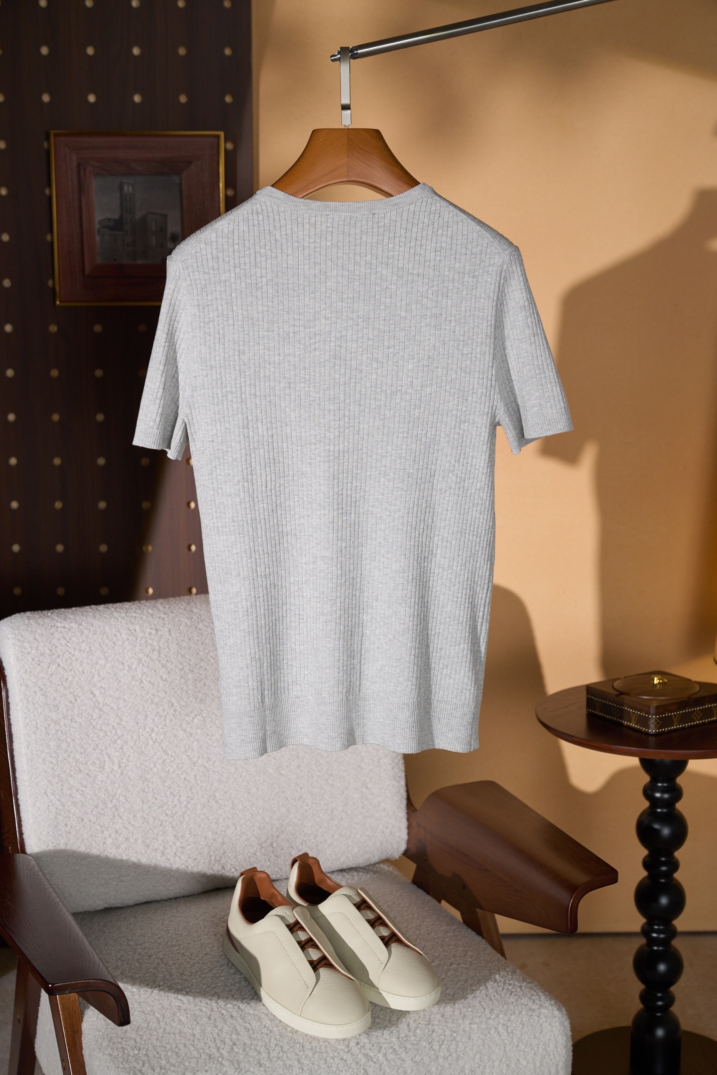 New#🟥Loro piana 诺悠翩雅，新款来袭夏日限定，温柔与雅致交织的宽条圆领针织衫！精选意大利匠