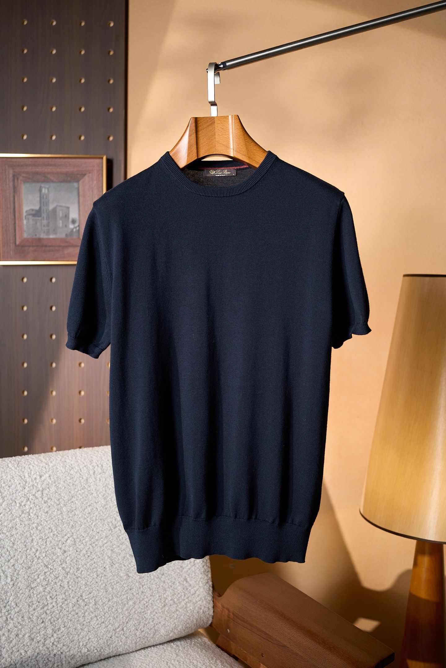New#🟥Loro piana 夏日系列！圆领针织衫，以100%棉诠释意式极简的呼吸美学！意大利精梳棉匠