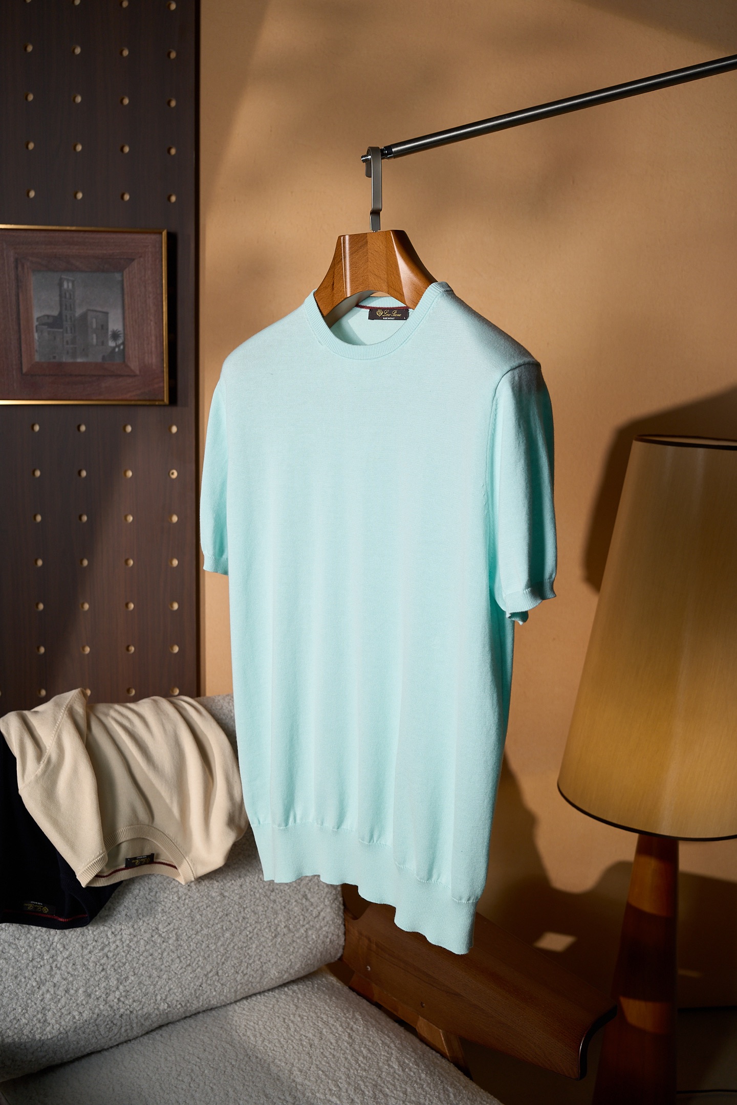 New#🟥Loro piana 夏日系列！圆领针织衫，以100%棉诠释意式极简的呼吸美学！意大利精梳棉匠