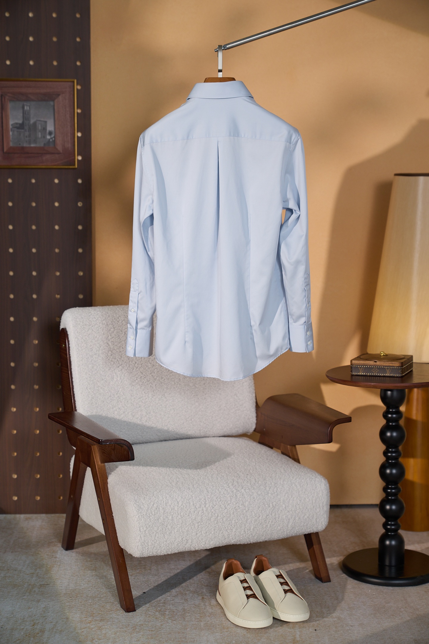 New#🟥BC 春夏新款！特织100%棉温莎领设计衬衣，意大利顶级奢侈品牌，男款时尚休闲长袖衬衫！贸易公